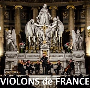 Affiche de Orchestre Les violons de France : Mozart, Lully, Rameau, Rachmaninov, Bach, Haendel