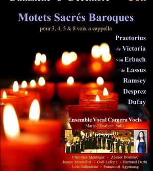 Affiche de Motets Sacrés Baroques pour le Temps de Noël