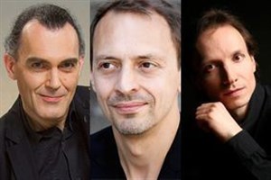 Affiche de Olivier Charlier, violon Xavier Phillips, violoncelle Roustem Saïtkoulov, piano