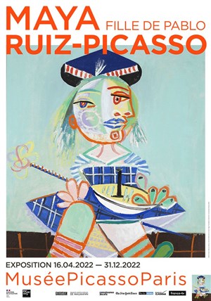 Affiche de Trois expositions : Maya Ruiz-Picasso, fille de Pablo / Dation Maya Ruiz-Picasso / Picasso à l'image | par Michel Lhéritier