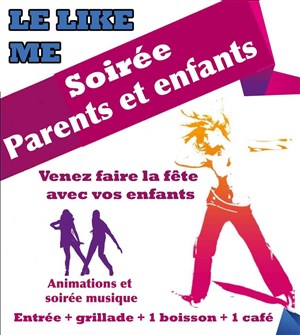 Affiche de Soirée repas parent-enfant + animation et soirée dansante