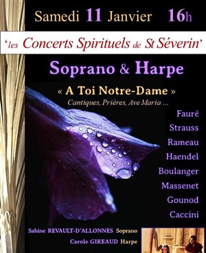 Affiche de Duo Soprano & Harpe