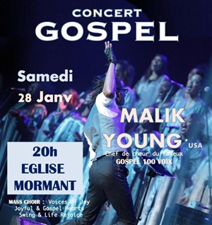 Affiche de Gospel Live Expérience & Malik Young Chorales