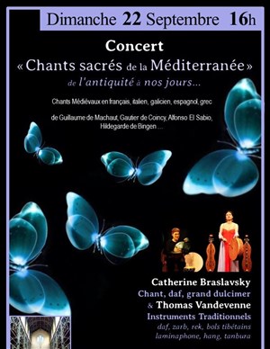 Affiche de Chants sacrés de la Méditerranée de l'antiquité à nos jours