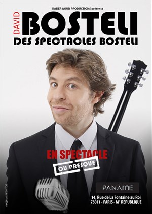 Affiche de David Bosteli dans Bosteli des spectacles Bosteli