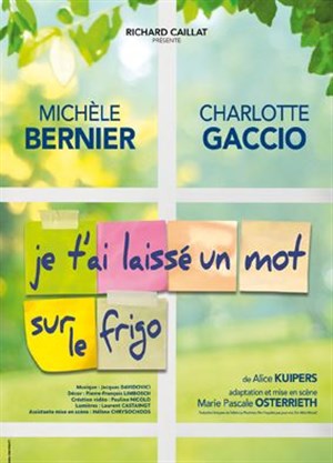 Affiche de Je t'ai laissé un mot sur le frigo