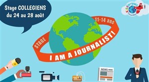 Affiche de Stage d'anglais collégiens : I am a journalist