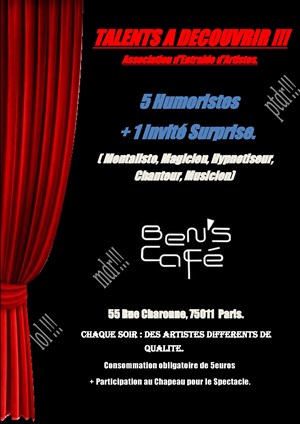 Affiche de Talents à découvrir!!! par l'association d'Entraide d'Artistes