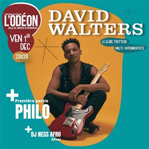 Affiche de David Walters + Philo + DJ Ness Afro