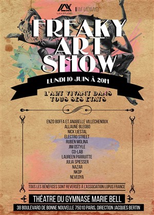 Affiche de Freaky Art Show