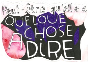 Affiche de Peut-être qu'elle a quelque chose à dire