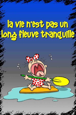 Affiche de La vie n'est pas un long fleuve tranquille!