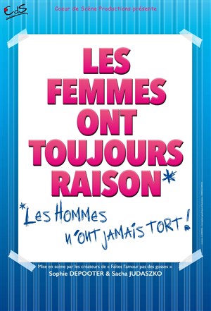 Les femmes ont toujours raison, les hommes n'ont jamais tort !
