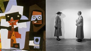 Affiche de Cubist Clown Cavalcade