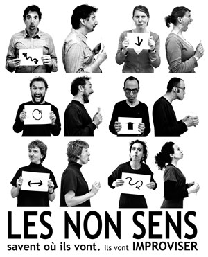Affiche de Les non Sens savent où ils vont - Cabaret d'impro