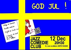 Affiche de Noël suédois | Buffet-concert