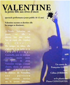 Affiche de Valentine la petite fille aux rêves d'encre