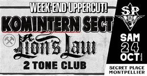 Affiche de Komintern Sect + Lions's Law + 2 Tone Club