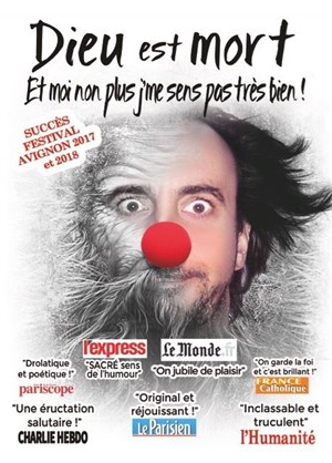 Affiche de Dieu est mort. Et moi non plus je m'sens pas très bien !