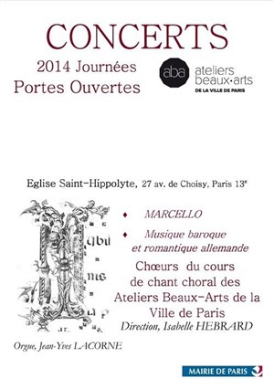 Affiche de Portes ouvertes des Ateliers Beaux-Arts de la Ville de Paris
