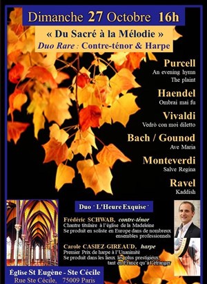 Affiche de Duo Rare : Contre-ténor  &  Harpe