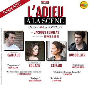 Affiche de L'adieu à la scène, Racine vs La Fontaine