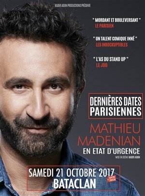 Affiche de Mathieu Madenian dans En état d'urgence