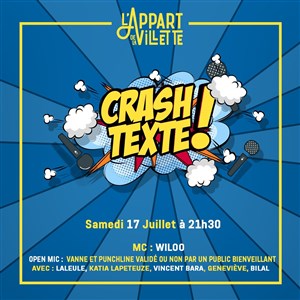 Affiche de Crash Texte !