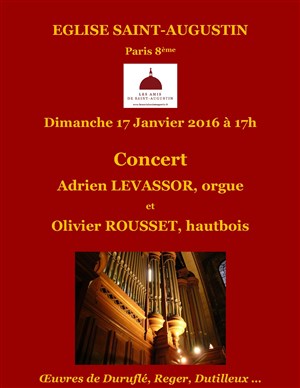 Affiche de Hautbois et orgue à St-Augustin