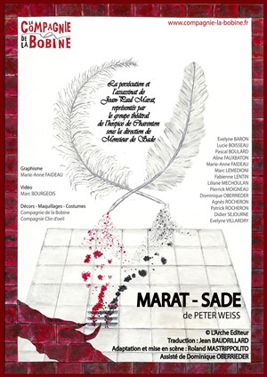 Affiche de Marat - Sade