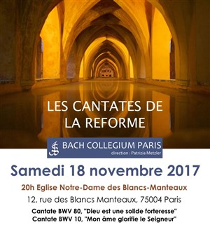 Affiche de Cantates de la Réforme