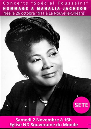 Affiche de Hommage Mahalia Jackson