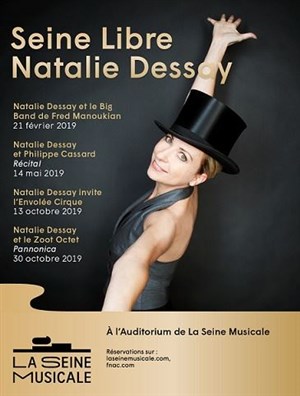 Affiche de Natalie Dessay invite l'Envolée cirque