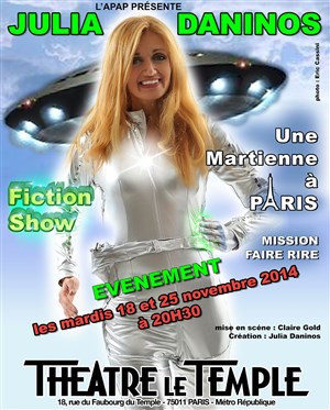 Affiche de Julia Daninos dans Une martienne à Paris