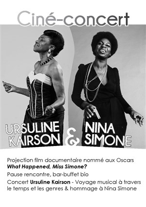 Affiche de Ciné-concert Ursuline Kairson & Nina Simone