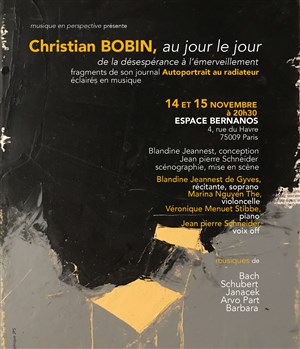 Affiche de Christian Bobin, au jour le jour