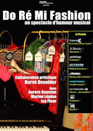 Affiche de Do Ré Mi Fashion, un spectacle d'humour musical