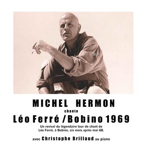 Affiche de Michel Hermon chante Léo Ferré / Bobino 1969