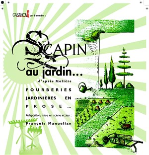 Affiche de Scapin au jardin