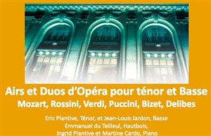 Affiche de Airs et duos d'opéra pour ténor et basse | Soirée Caritative avec buffet