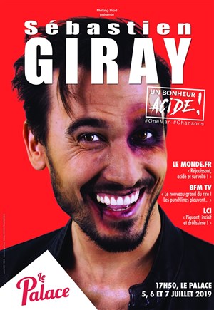 Affiche de Sébastien Giray dans Un bonheur acide