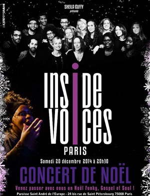 Affiche de Inside Voices Paris chante Noël