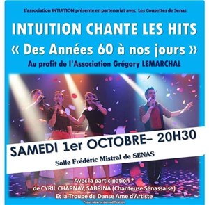 Affiche de Intuition chante les Hits ... des Années 60 à nos jours