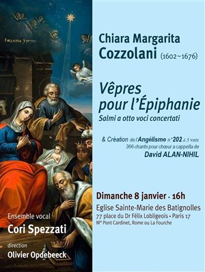 Affiche de Vêpres pour l'Épiphanie : pour Ensemble Vocal