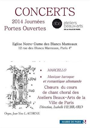 Affiche de Portes Ouvertes des Ateliers Beaux-Arts de la Ville de Paris