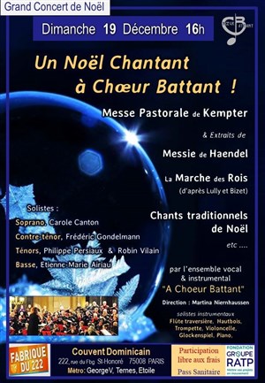 Affiche de Un noël chantant à choeur battant !