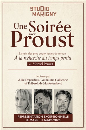 Affiche de Une soirée avec Marcel Proust