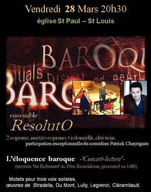 Affiche de L'éloquence baroque