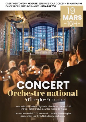 Affiche de Concert de l'Orchestre national d'île de France