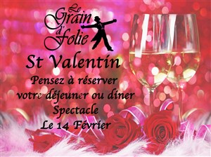 Affiche de Déjeuner-spectacle Saint Valentin